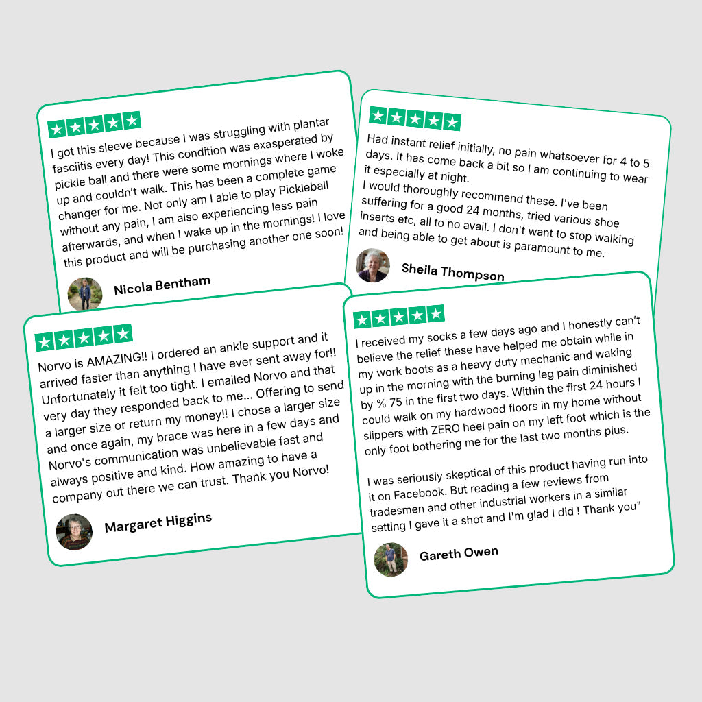 Reviews of a product with user ratings and comments on a light gray background
